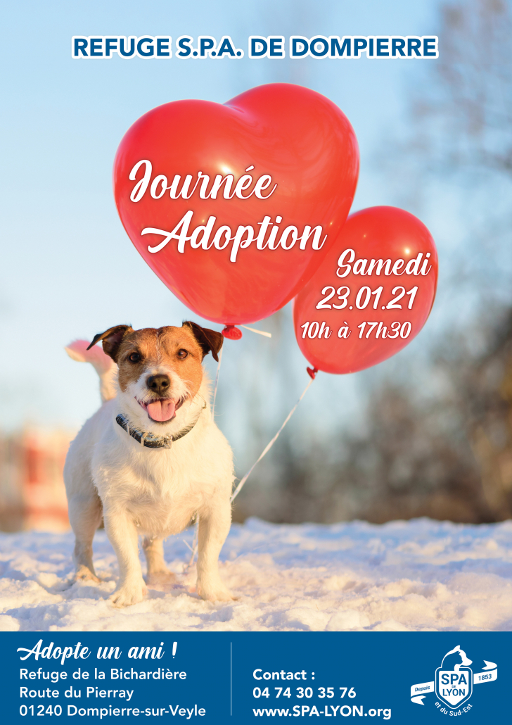 Journée de l'Adoption SPA Dompierre Samedi 23 janvier