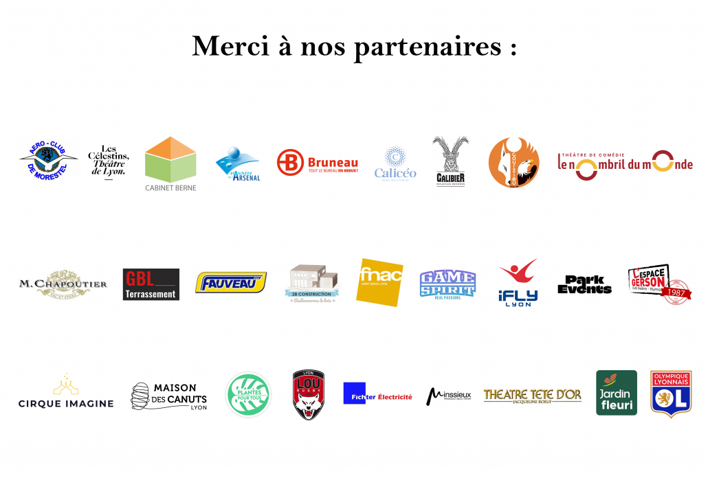 Les partenaires du loto 2025 de la SPA de Lyon
