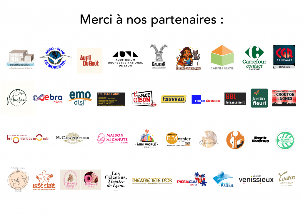 Logos partenaires Loto 2026 SPA de Lyon
